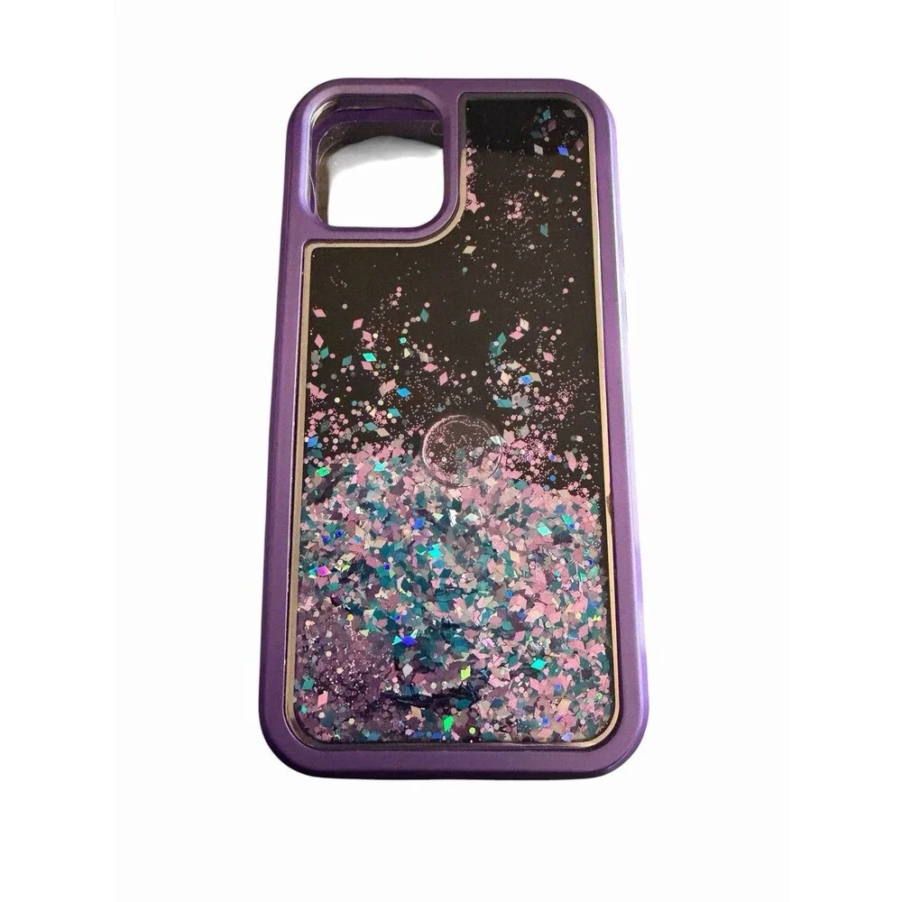 Bundle 5 iPhone 15 Cases Floral Pink Purple Hearts Clear Silicone 3 New 2 Used